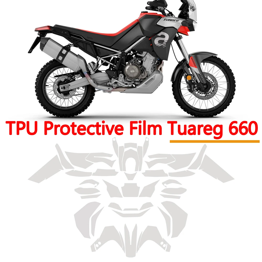 Tuareg660 Motorcycle TPU Anti-scratch Protective Sets For Aprilia Tuareg 660 2024- Paint Protection Films TUAREG 660 PPF Fairing