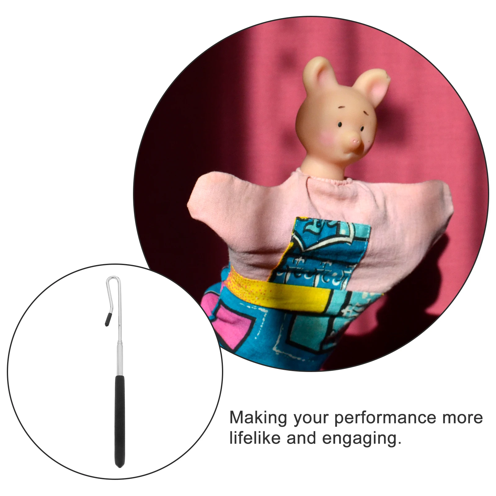 4 Stuks Metalen Marionet Controle Sticks Verstelbare Lengte Comfort Grip Handpop Arm Beweging Accessoire 55Cm Arm Manipulatie Staaf