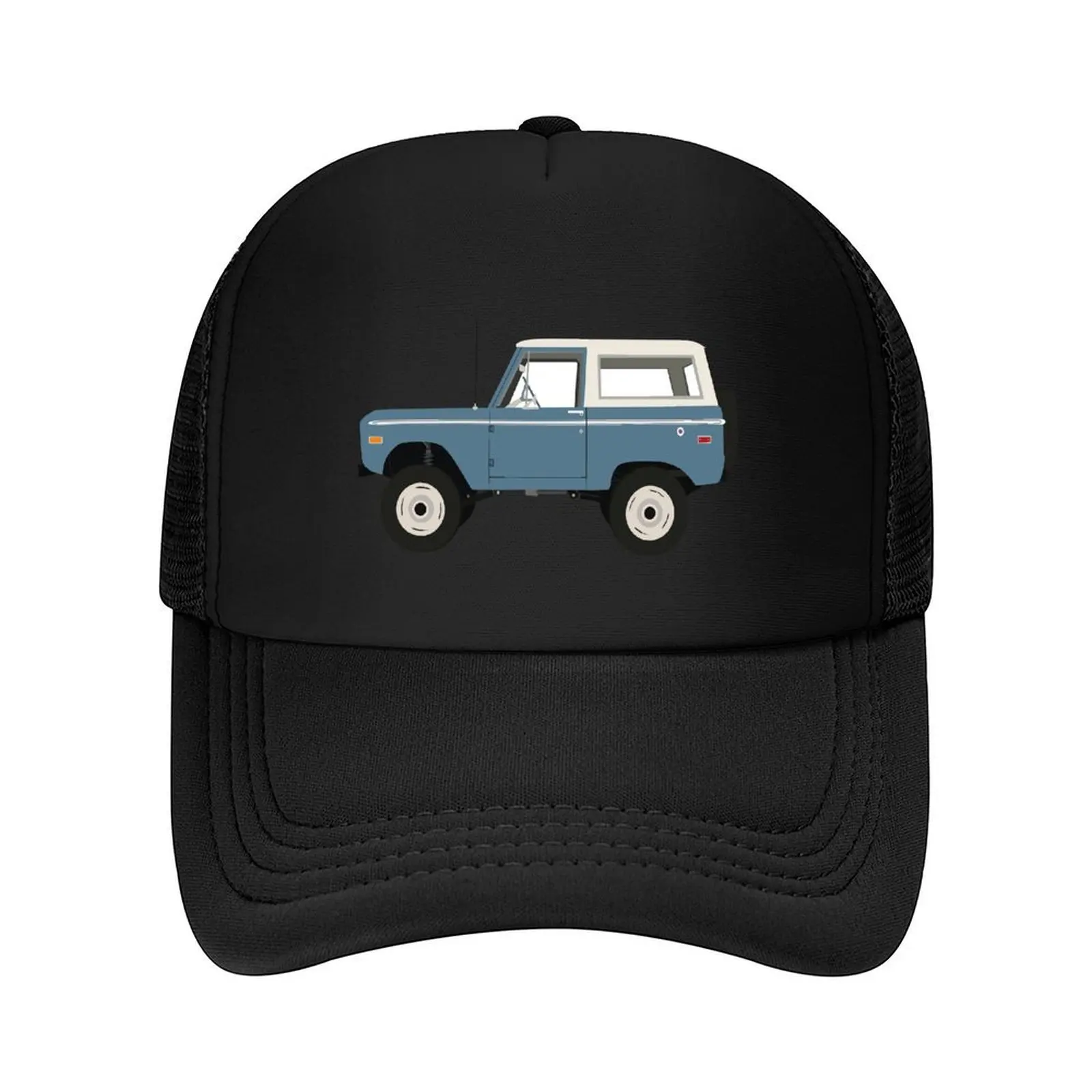 

Vintage Blue Ford Bronco Baseball Cap Uv Protection Solar Hat Golf Cap dad hat foam party Hat For Girls Men's