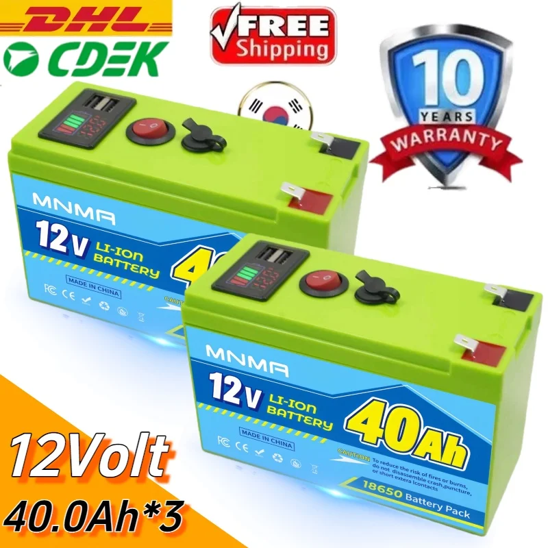 بطارية ليثيوم 12 فولت 400 أمبير LiFePO4 Deep 4000+ دورات قابلة لإعادة الشحن للإضاءة وعجلات الطاقة وطاقة الطاقة الشمسية/الرياح وUPS صغير #1