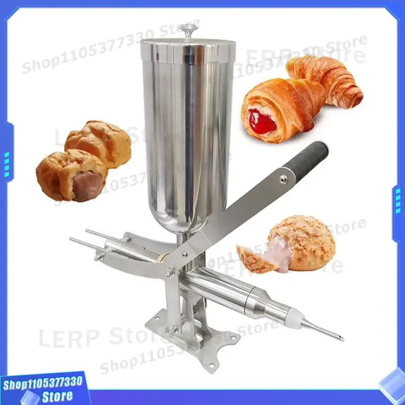 Manual Cream Filler Injector for Donuts Bread Cakes Croissants Pastry Puffs Jam Dispensing Tool Baking Equipment Kitchen