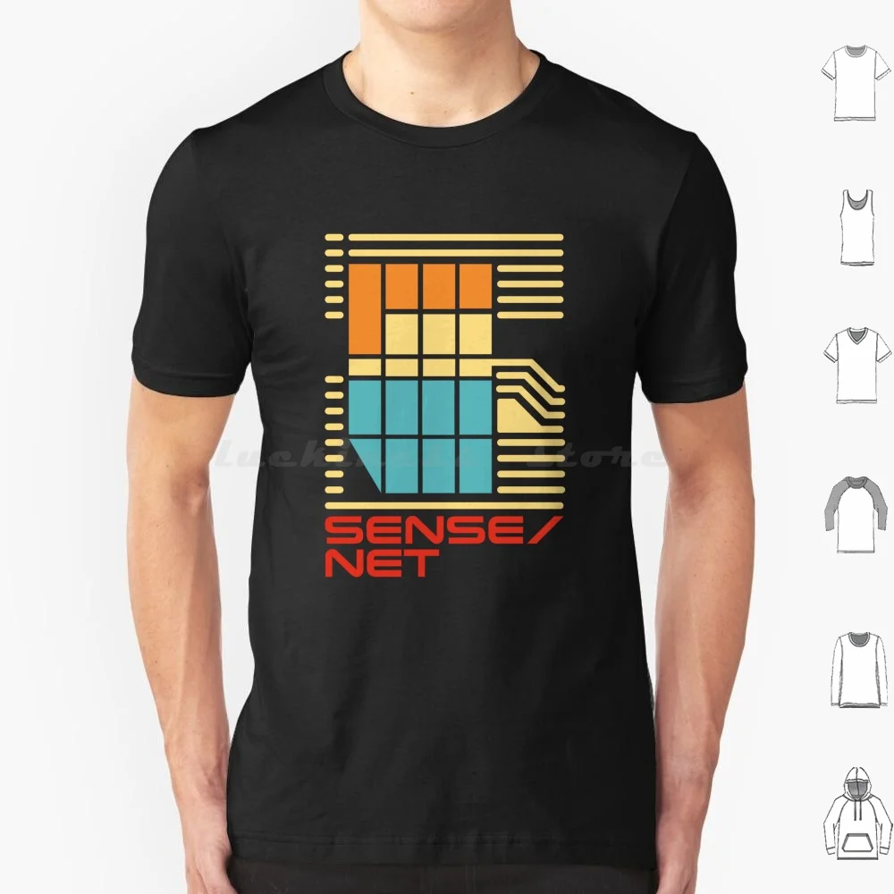 Sense / Net Logo Version 3 T Shirt 6Xl Cotton Cool Tee Neuromancer Hacker Cyberspace Electronics Logo Matrix Japan Deck Cyber