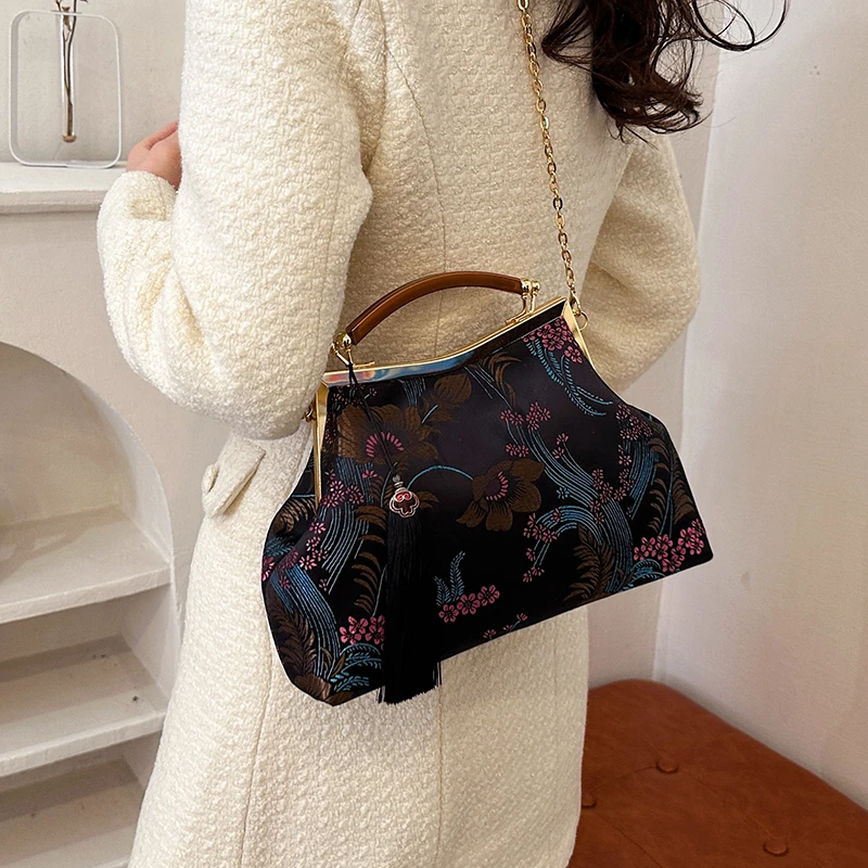 Bolsa de Mão Floral Vintage 20 - Vintage Fashion In Chinese avaliação e preço