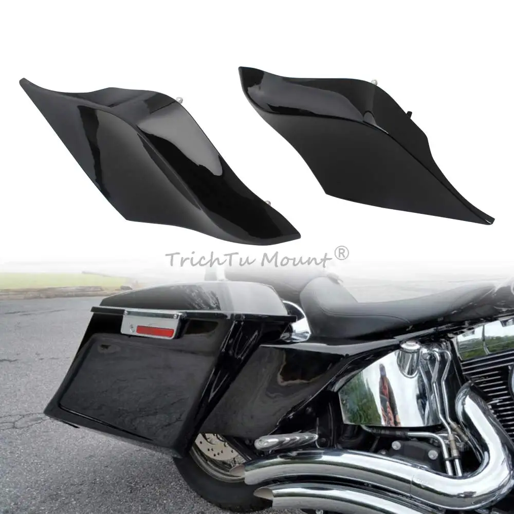 غطاء جانبي ممتد للدراجة النارية من بلاستيك ABS لدراجة Harley Touring Road King Electra Street Road Glide Ultra CVO 2009-2013