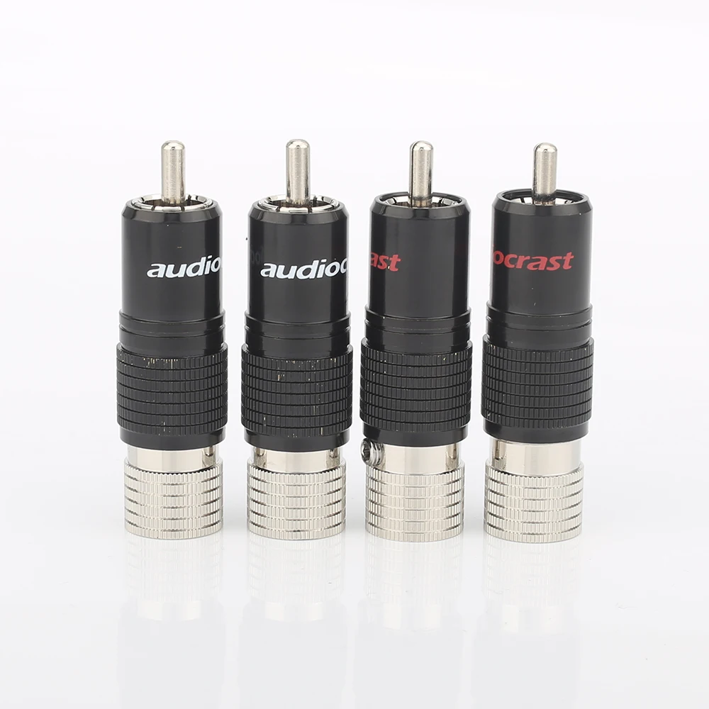 

Hifi audio 4pcs/lot Hi-End Rhodium Plated RCA audio Plug Connector