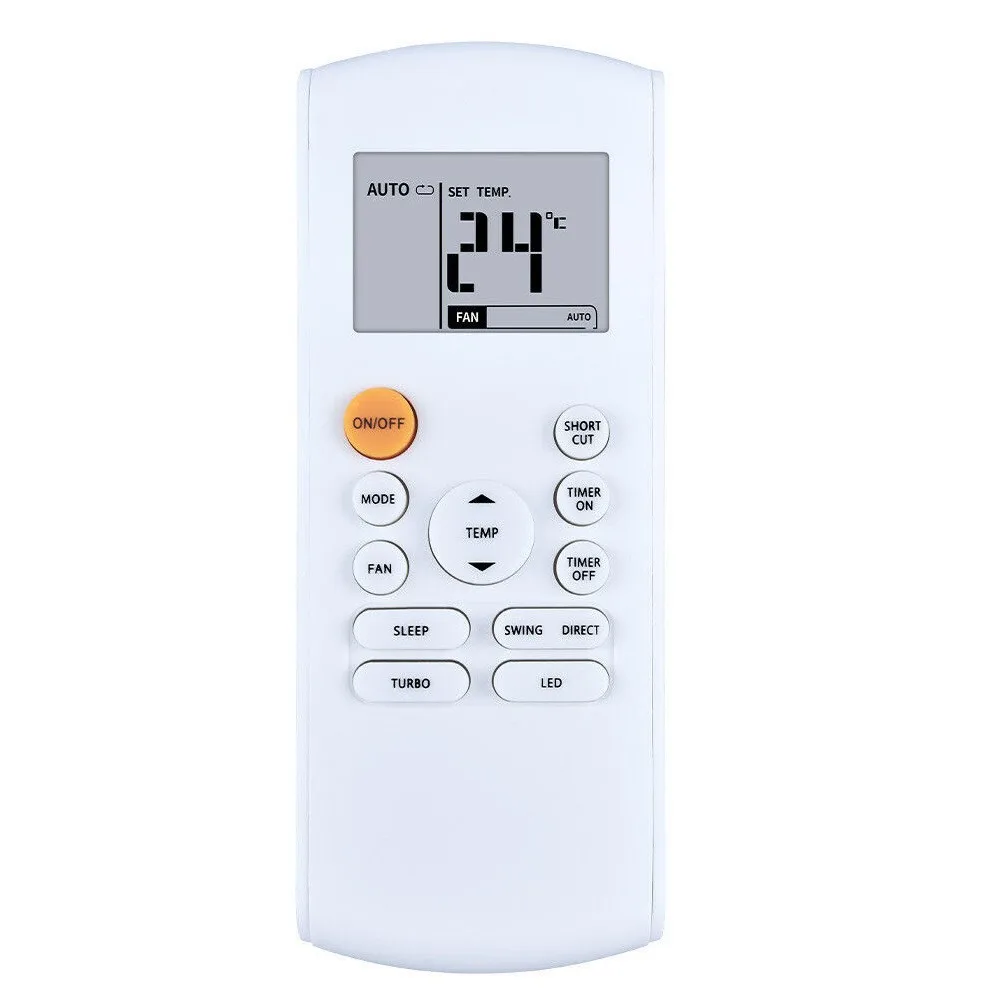 Replacement Backlit Remote For Midea, RG57B-BGE plug and play, clear backlight, easy operation indoors day and night