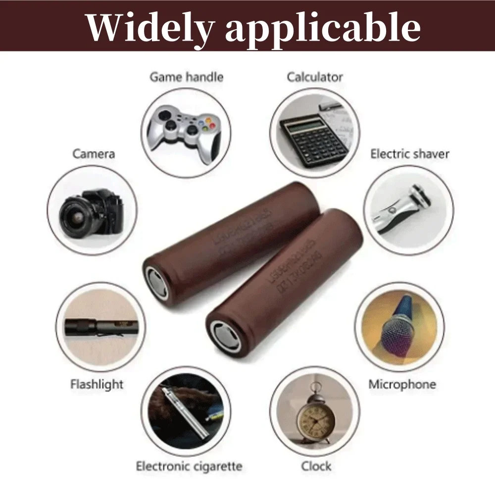 18650 3000mAh HG2 Rechargeable battery 18650HG2 3.7V discharge 20A Max 35A Power batteries+charger