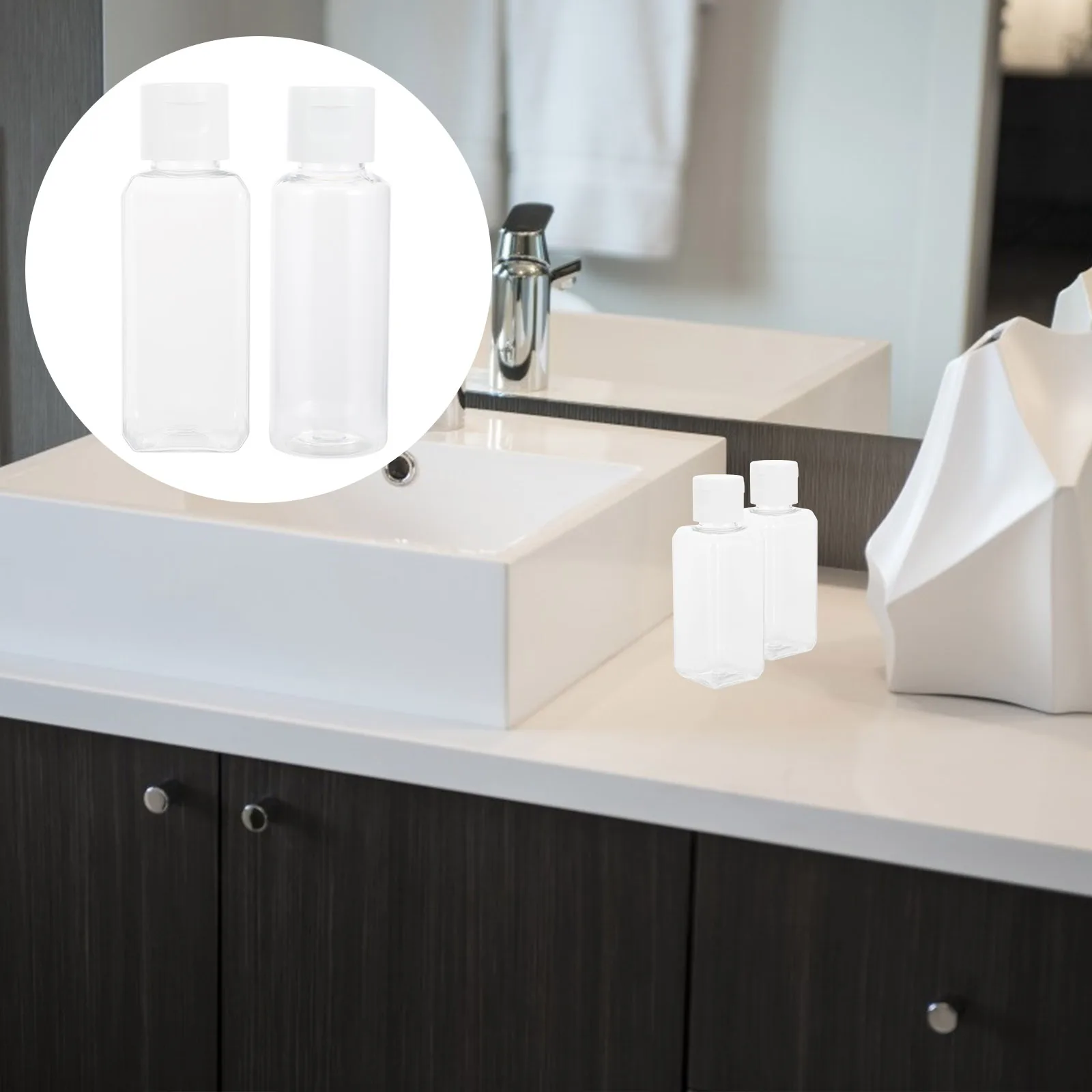 

24 Pcs Plastic Bottle Storage Travel Bottles with Caps for Toiletries Shampoo Outdoor Size Containers Squeeze Empty Hand Mini