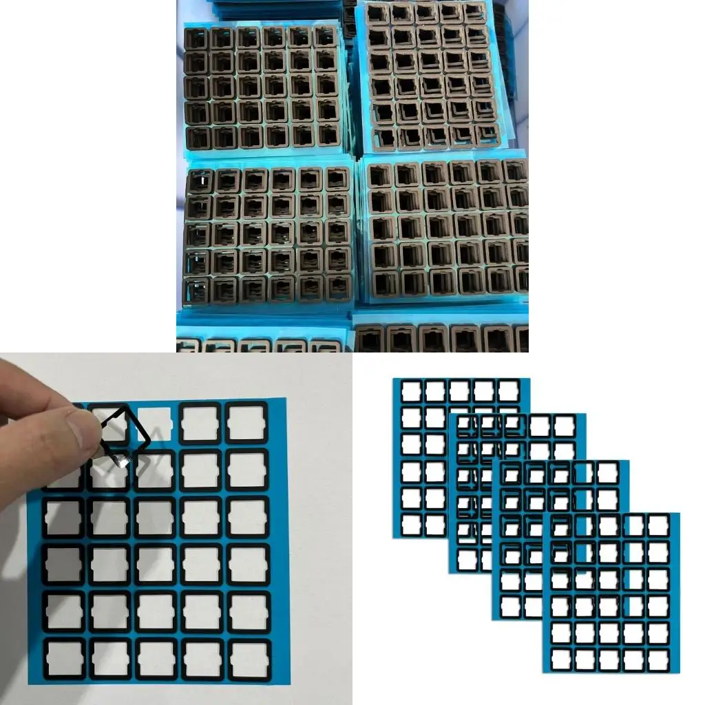 120Pcs Poron IXPE EVA Pad For Hot Swappable Mechanical Keyboard Switch Reduce Noise DIY Keyboard Kits Mute Foam Pads