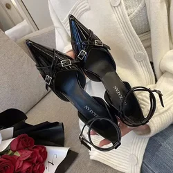 Sexy Pointy Banquet High Heels Elegant Luxury Party Women's Shoes Beautiful Versatile 2024 New Fashion Slim Heels Women's Shoes