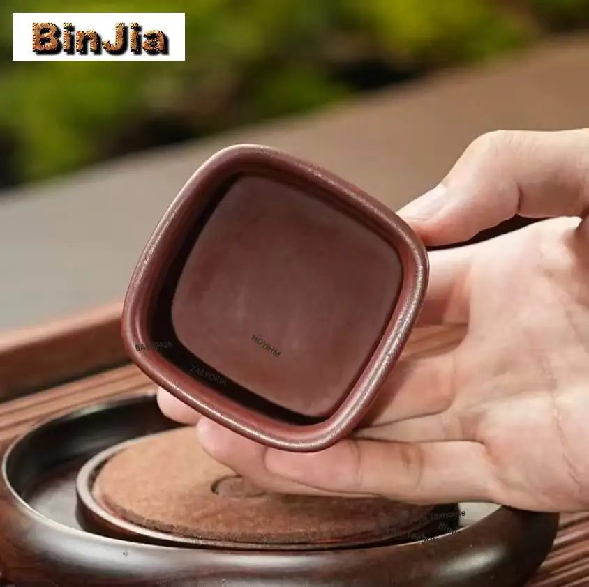 160ml Yixing Purple Clay Dragon's Blood Sand Fortune Teacup Boutique Tea Bowl Mug Tea-tasting Smelling Cup Chazhan Master Cups