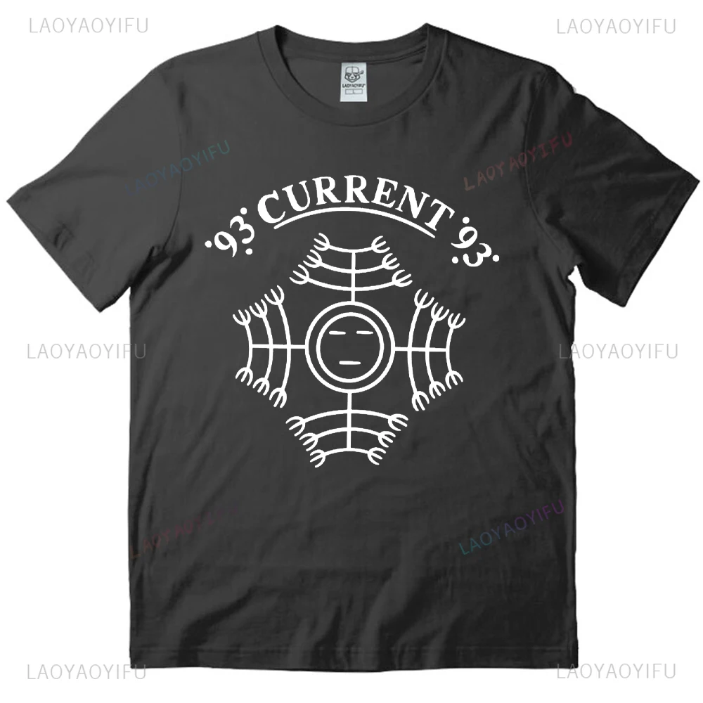 Current 93 Folk Industrial-style Music Printed T-Shirt Death in June Coil Psychic TV Crisis Throbbing Gristle Man Cotton Tshirts