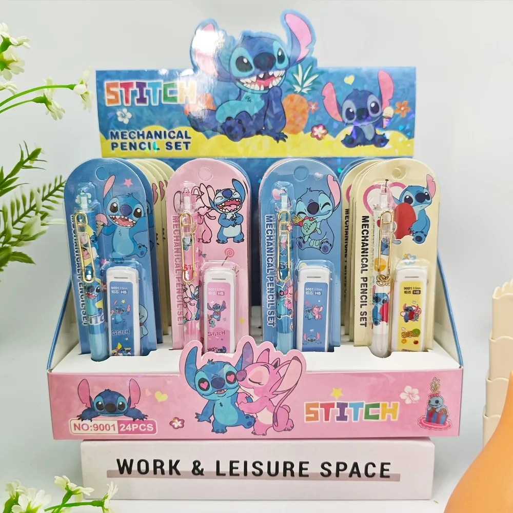 Stitch Themed Mechanical Pencil Set, Equipped with Pencils and Lead Refills, Designed for Art Drawing, Great for Birthday Gifts