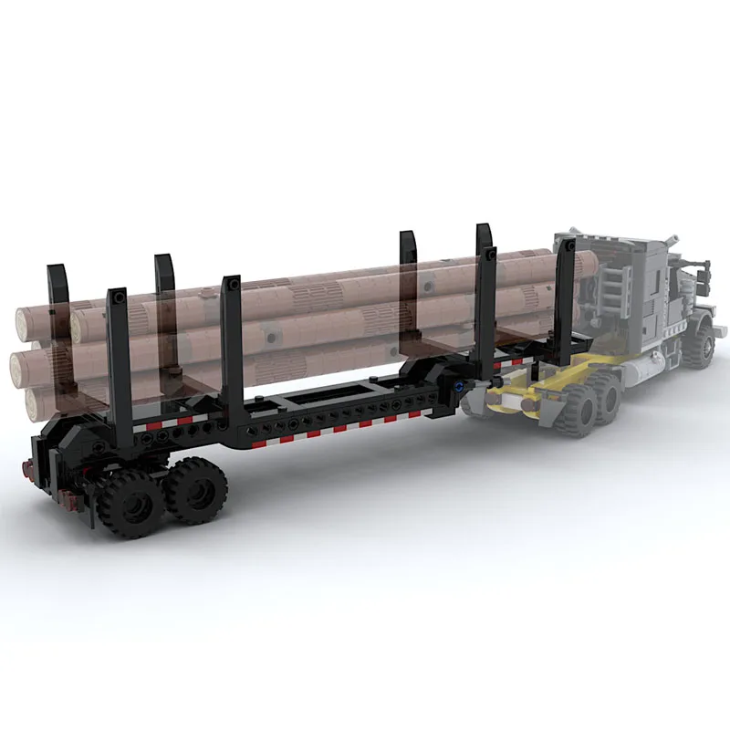 MOC-259082 Urban Farm Agricultural Logging Trailer Building Block Model 243 Parts Boys Children Birthday Building Block Toy Gift