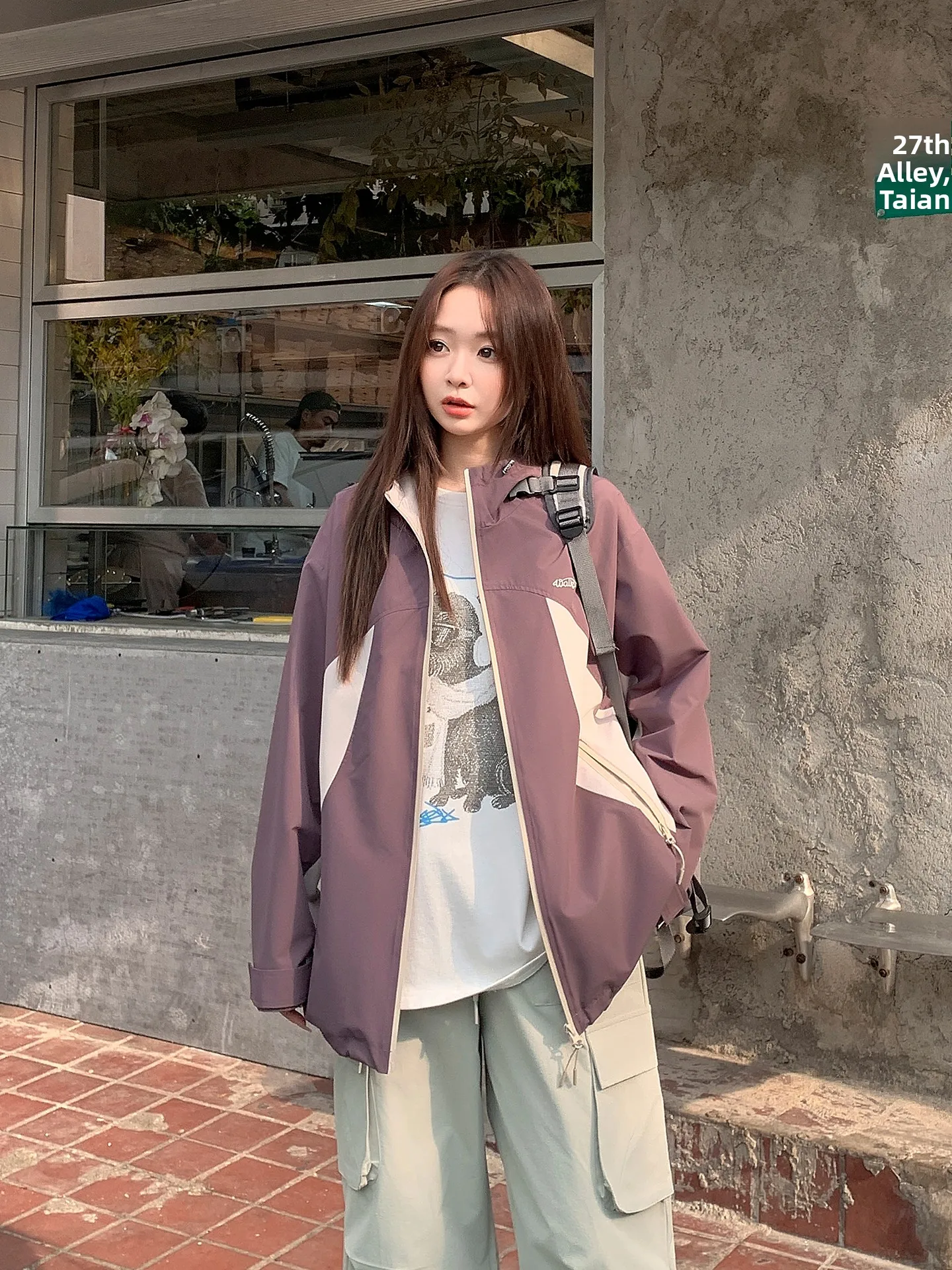 

Теплый женский топ Fce Jaet, свободный повседневный топ на молнии со шляпой, верхняя одежда в стиле груша-мавпа, пальто для повседневного использования для женщин