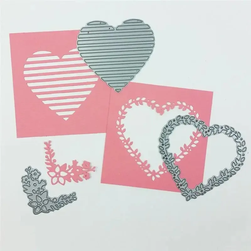 

Love Metal Cutting Dies Heart Flower Scrapbooking for Card Making DIY Craft Die Cut Stencil