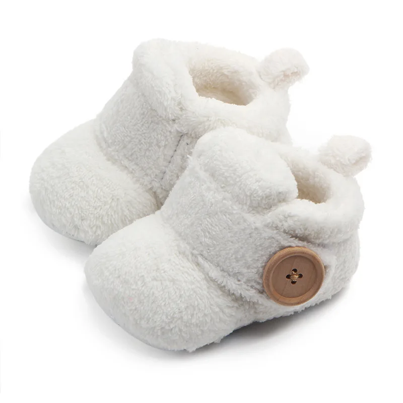 Cute Baby Girl Boy Casual Shoes Warm Plush Mutilcolor Lovely Soft Soled Walking Shoes Fashion Design Infant Shoes First Walkers