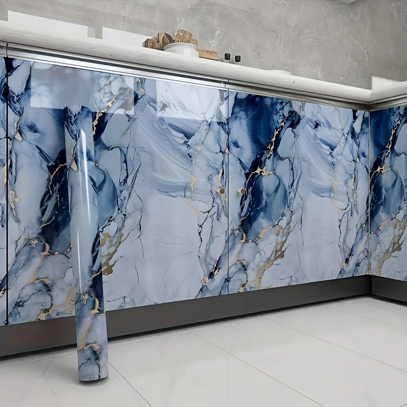Self-Adhesive Marble Wallpaper & Contact Paper - Peel and Stick Waterproof Removable Peel & Stick Vinyl with Marble Pattern