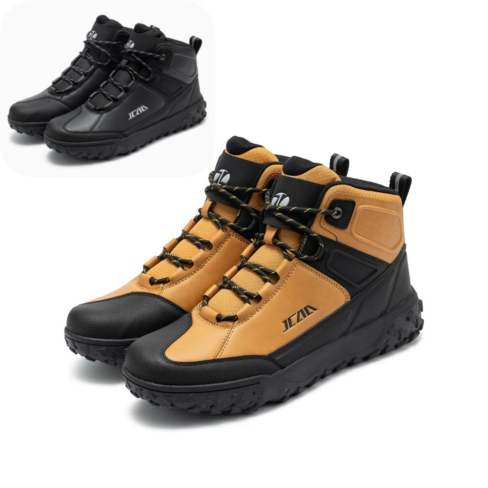 Motorcycle breathable anti slip shoes rider riding anti fall boots men trendy motorcycle travel cruising wear-resistant shoes
