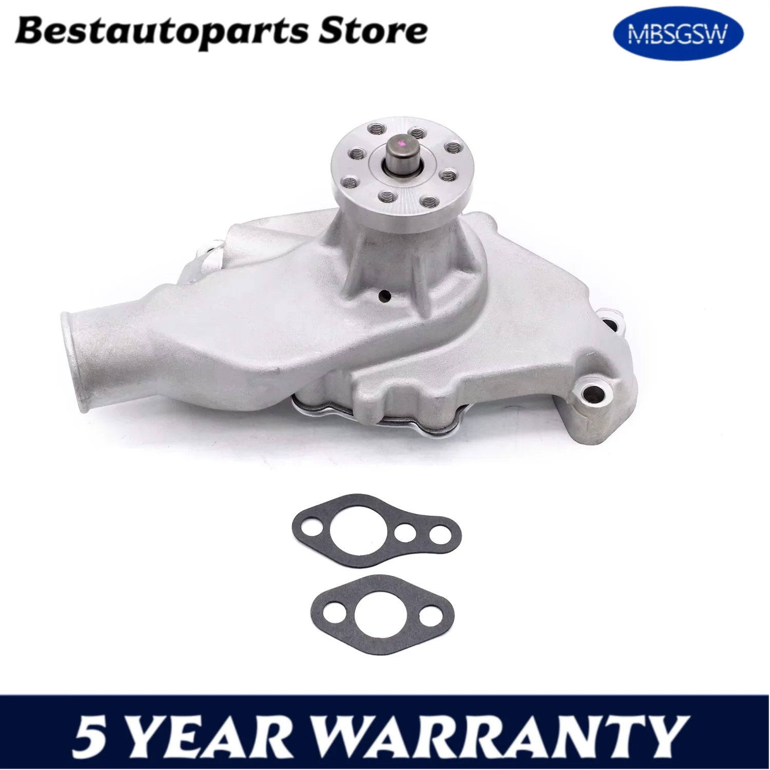 Short Water Pump Satin For 955-1985 Chevy 305 327 350 With K71004 High Volume Aluminum Engine Car Replacement Parts