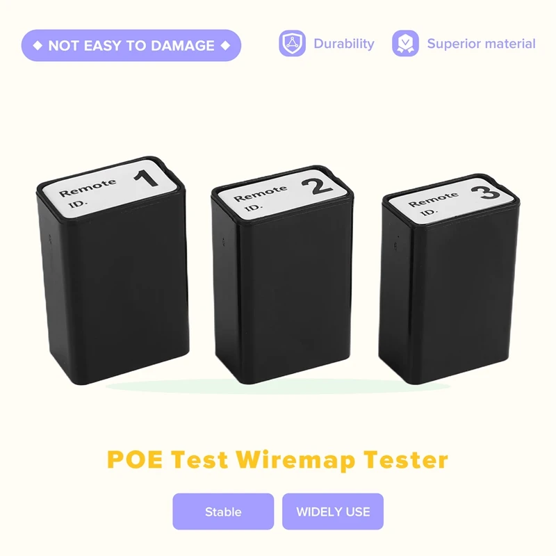 ET618 Network Cable Tester with LCD Display Analogs Digital Search POE Test Cable Wiremap Tester ID Mapping Tool(A)