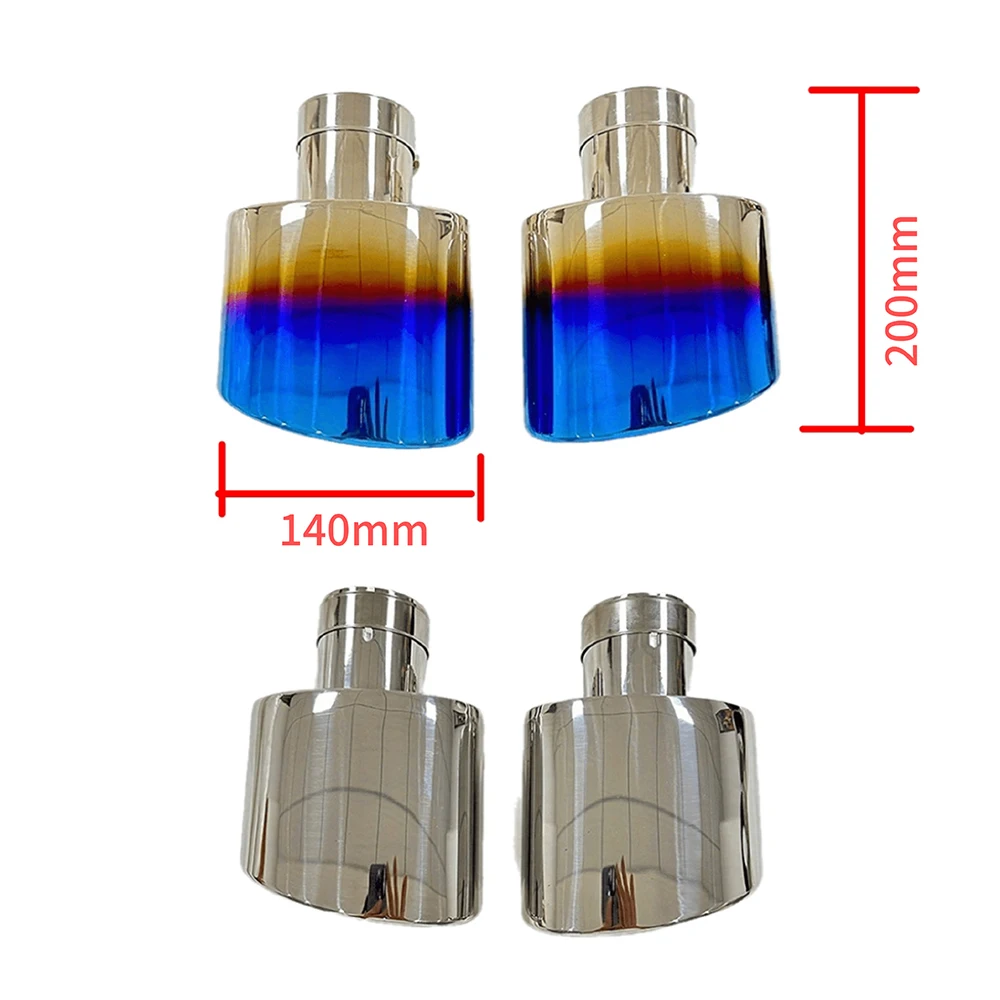 Automobile parts large diameter 304 stainless steel exhaust pipe tail throat width 140mm thickness 95mm