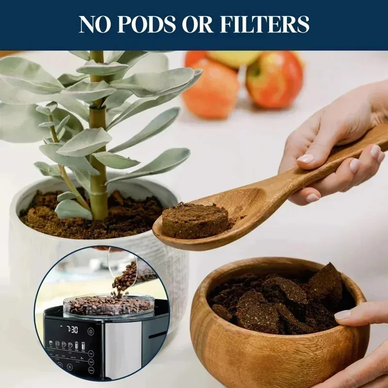 PMD4-De'Longhi TrueBrew druppelkoffiezetapparaat, ingebouwde molen, enkele portie, 8 oz tot 24 oz, warme of ijskoffie, roestvrij staal, CAM51025MB,