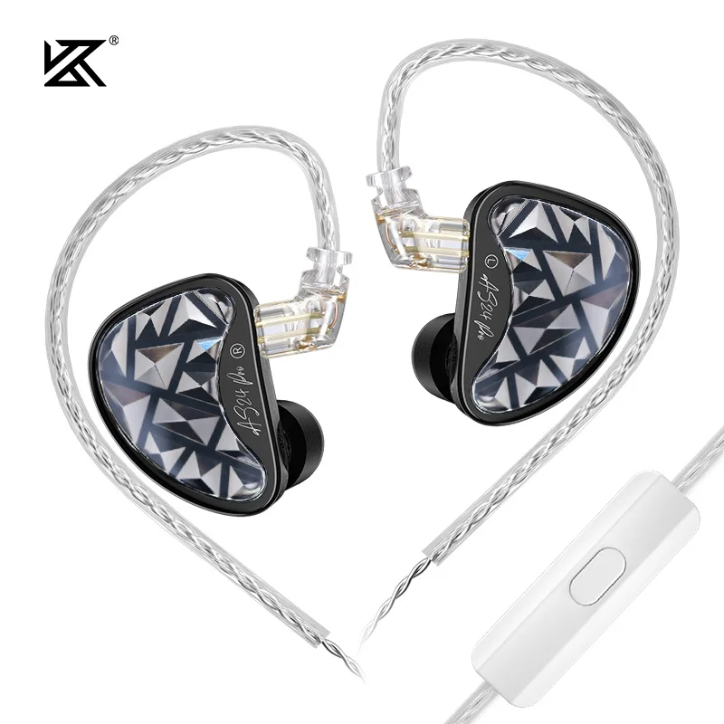 KZ AS24 PRO 24 BA-eenheden HIFI-oortelefoon Verbeterde Balanced Armature Drive Afstembaar in het oor Bekabelde gaming-oordopjes