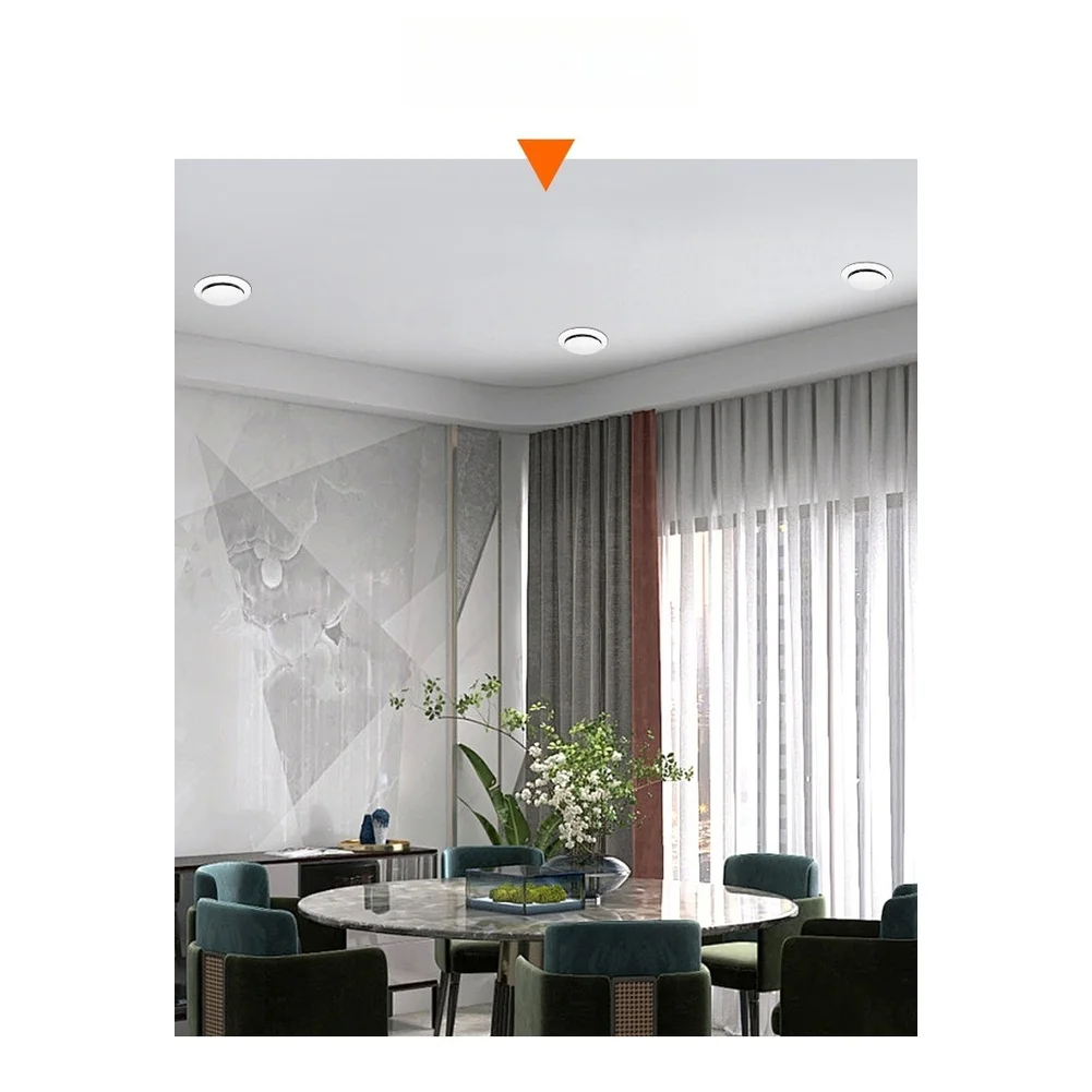 Fresh Air Vent with 3-Position Press Adjustment Mute Filter Technology Tool-Free Maintenance and Standard Duct Compatibility