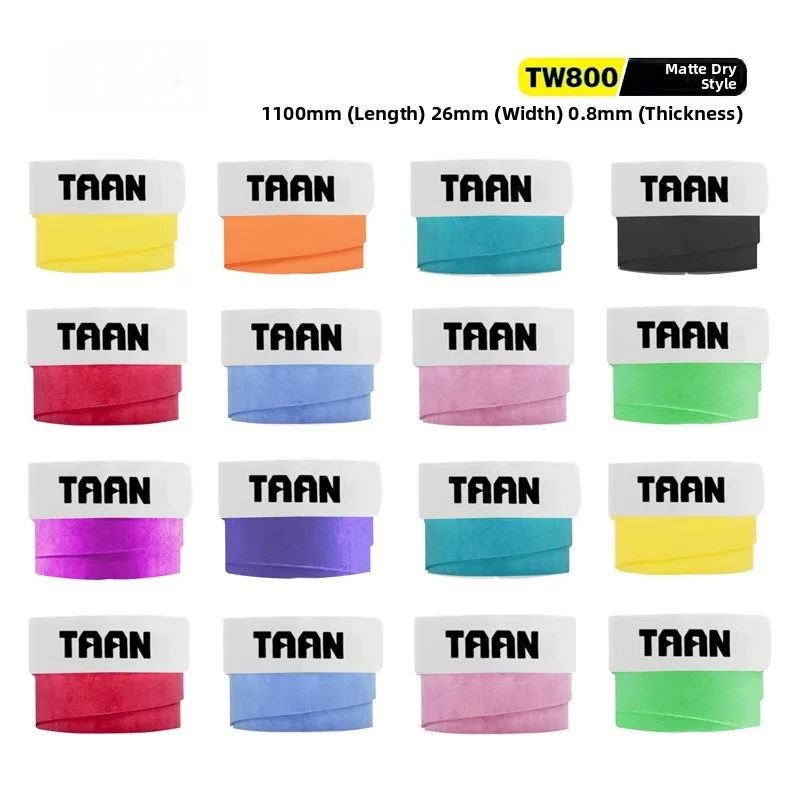 

Поглощающая пот ip-лента Taan для тенниса, бадминтона Raet TW800, матовая Fini o, впитывающая канистра с плоской поверхностью