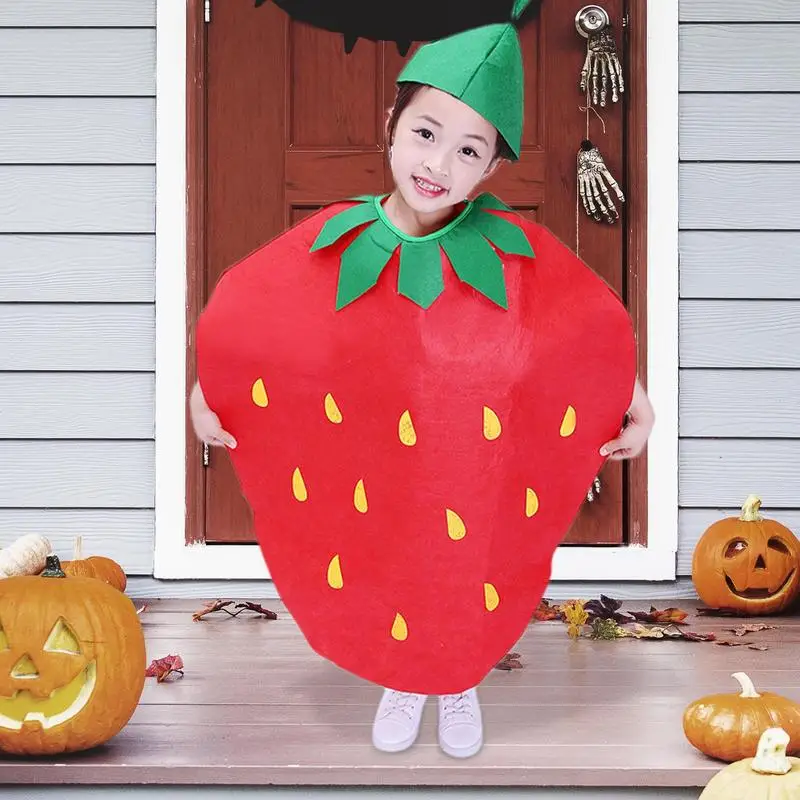 Dress Up Costume For Kids Fruit Vegetable Design Halloween Dress Up Outfit Creative Dance Outfit Children's Day Performance