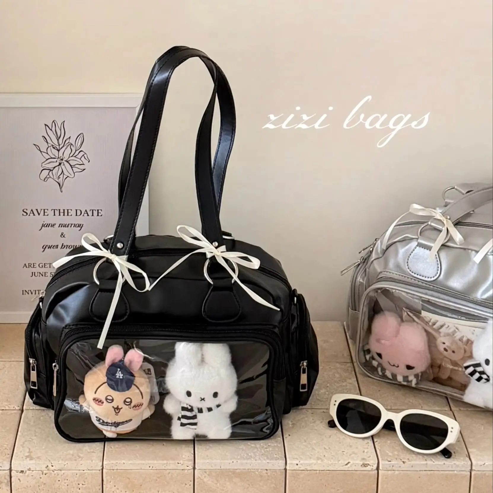 Cute Bar Ita Bag, 3-Color Versatile Bowling Bag, Portable Crossbody & Backpack, New Arrival - view 6