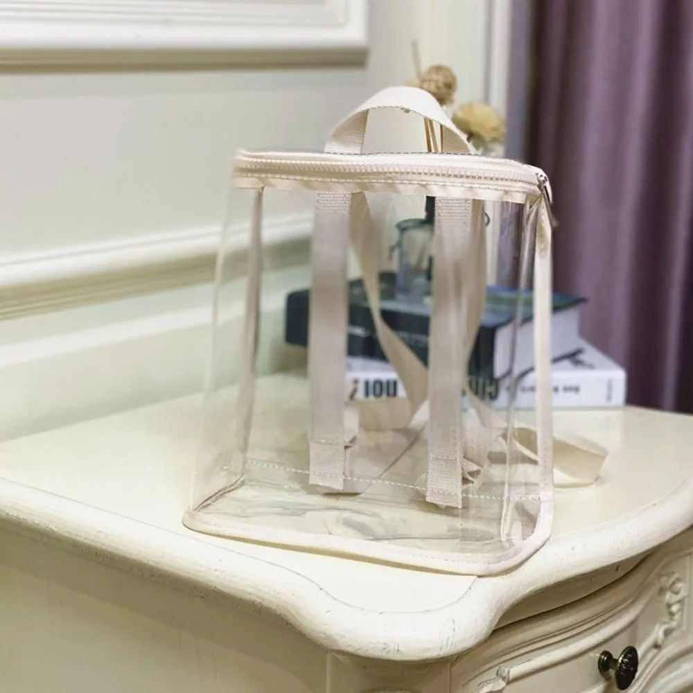 

Прозрачный рюкзак-органайзер из ПВХ с видимой молнией, вместительная сумка для плавания, пляжный водонепроницаемый рюкзак в стиле Ins, для фитнеса