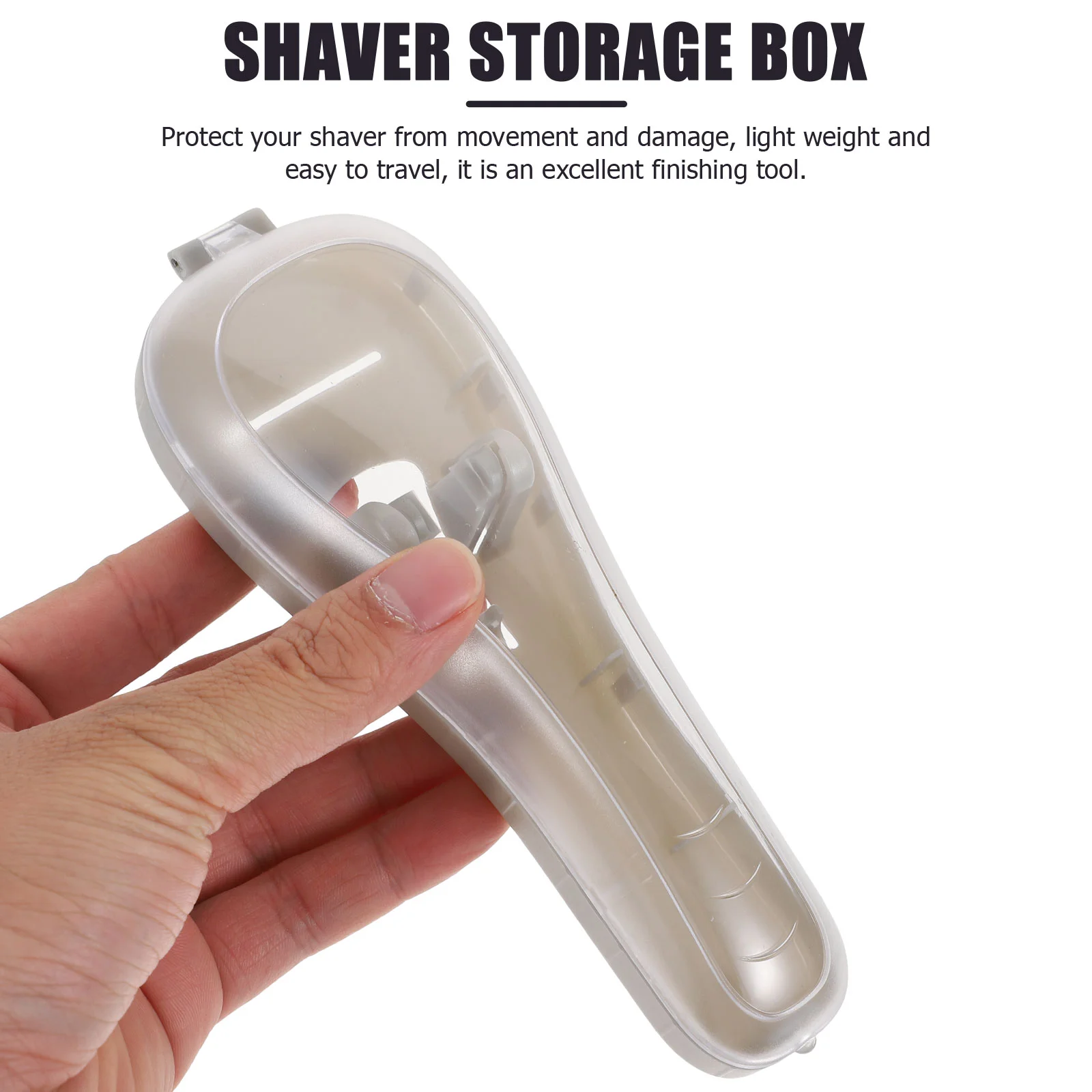 3 Pcs Electric Razor for Men Storage Box Shaver Carrying Case Male Organizer Container Holder Portable Miss