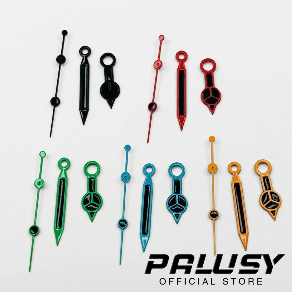 เข็มนาฬิกา NH35สีส้มสีน้ำเงินสีเขียวสีดำเหมาะสำหรับตัวชี้ NH35/NH36/4R/7S