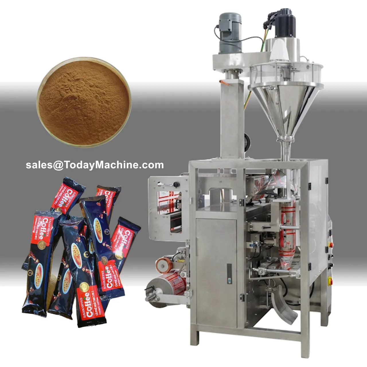 Vertical Automatic Collar Type Snack Packing Machine For Peanut Biscuits Bag Packing