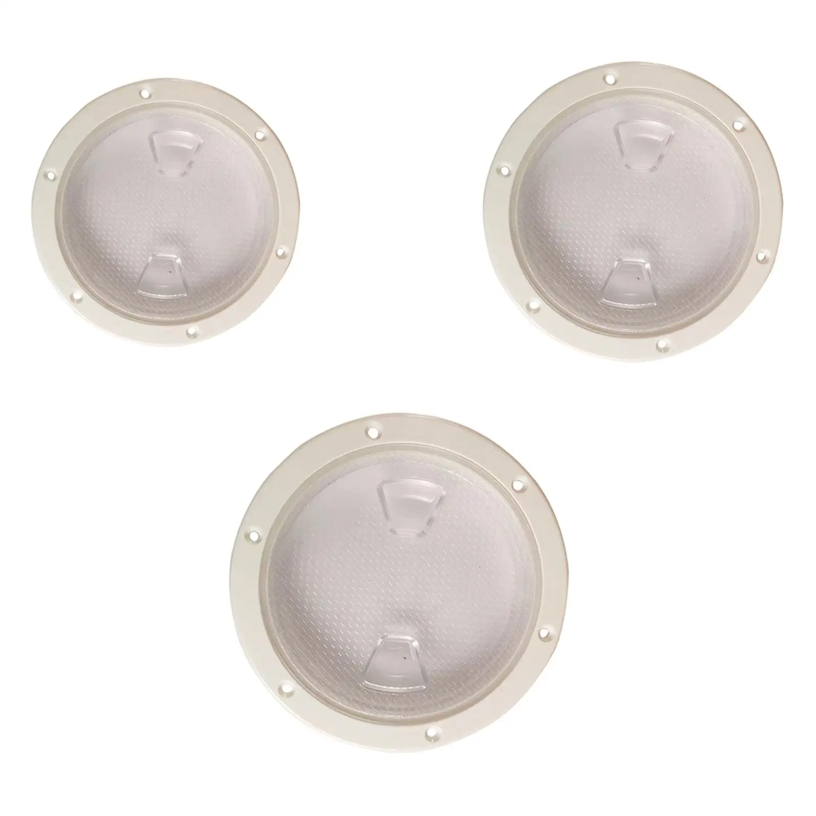 Circular Boat Deck Plate Cover Clear View Non Slip Surface Hatch for Marine Access RV Fishing Boat - view 4