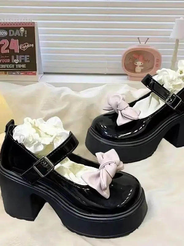 Lolita Sweet Cool Mary Jane kleine leren schoenen 2025, nieuwe zomer JK-schoenen