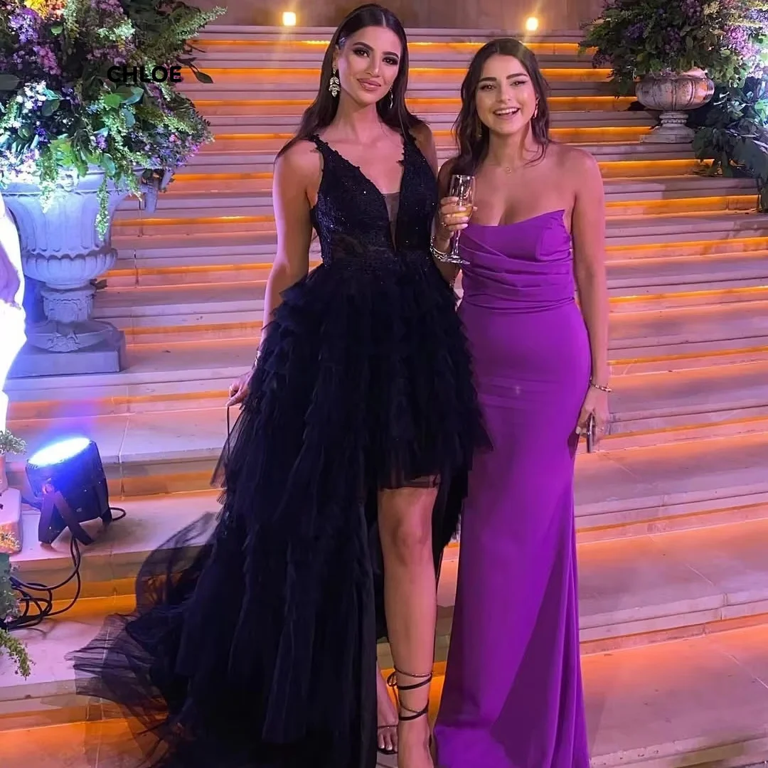 Линия выпускных платьев 2024, роскошное вечернее платье, женское элегантное платье без рукавов с открытыми плечами на заказ, роскошное свадебное платье для гостей