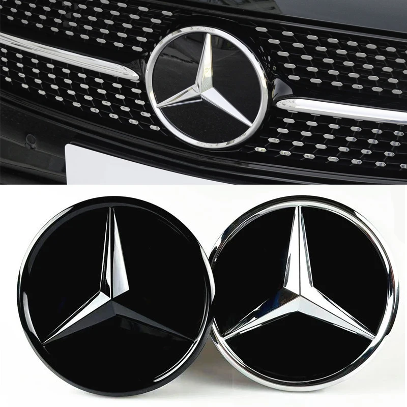 Mercedes Benz Grill Emblem Star Badge Car Front Grill Logo For W204 W205 X253 X156 W176 W177 W167 W246 W117 X167 Accessories