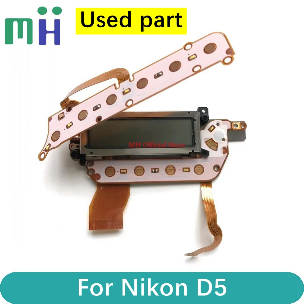 Para nikon d5 capa traseira tft lcd tela de exibição de parâmetros com botão de função peças de reparo de cabo fiex