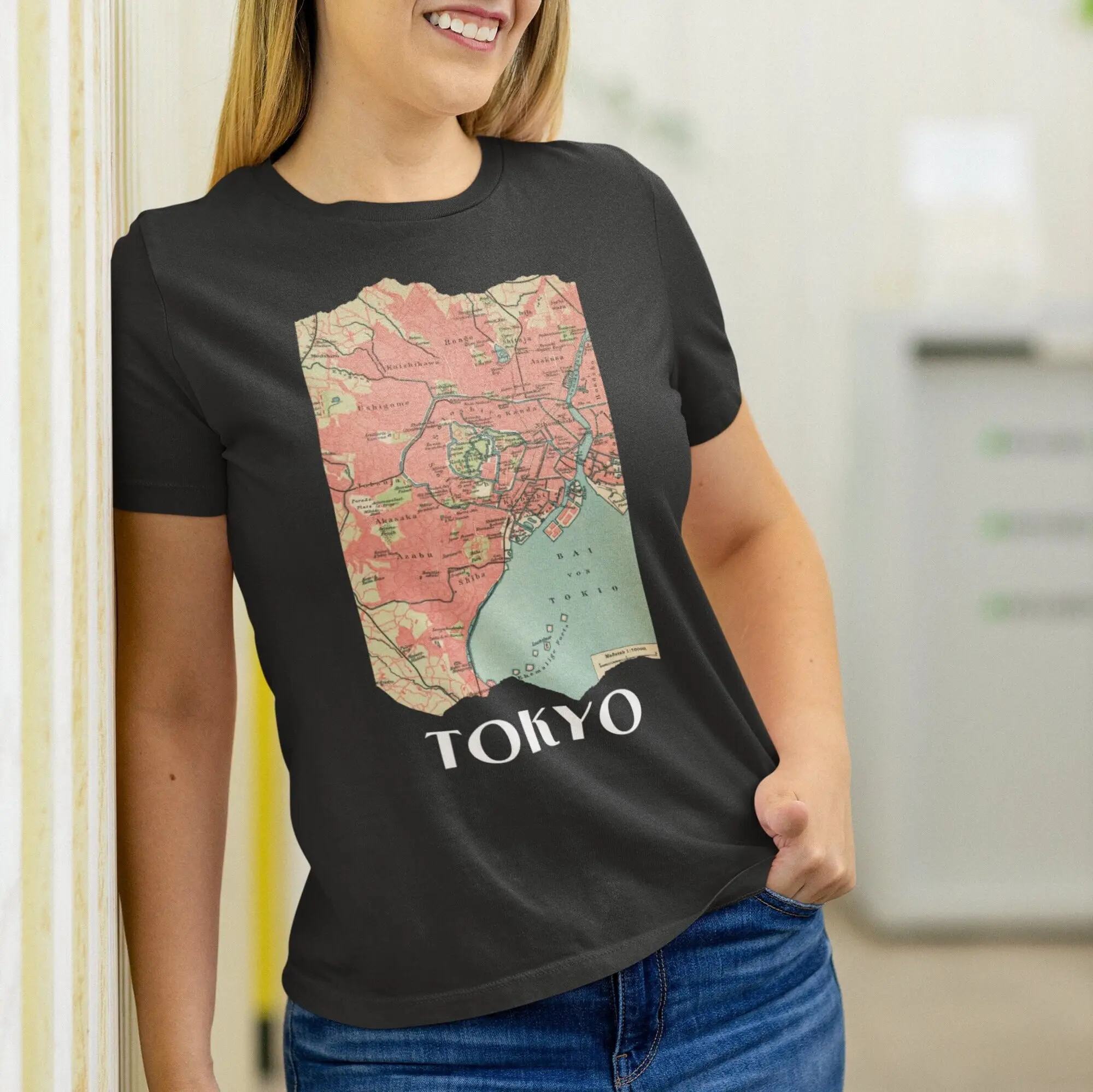 Tokyo T Shirt City Vintage Map Japan Traveling Vacation To s Visiting