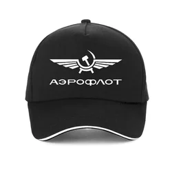 Aeroflot Aviation Russe Pilote Aerospace Aviator czapka z daszkiem letnia bawełniana rozrywka moda czapka hip-hopowa czapki typu snapback unisex