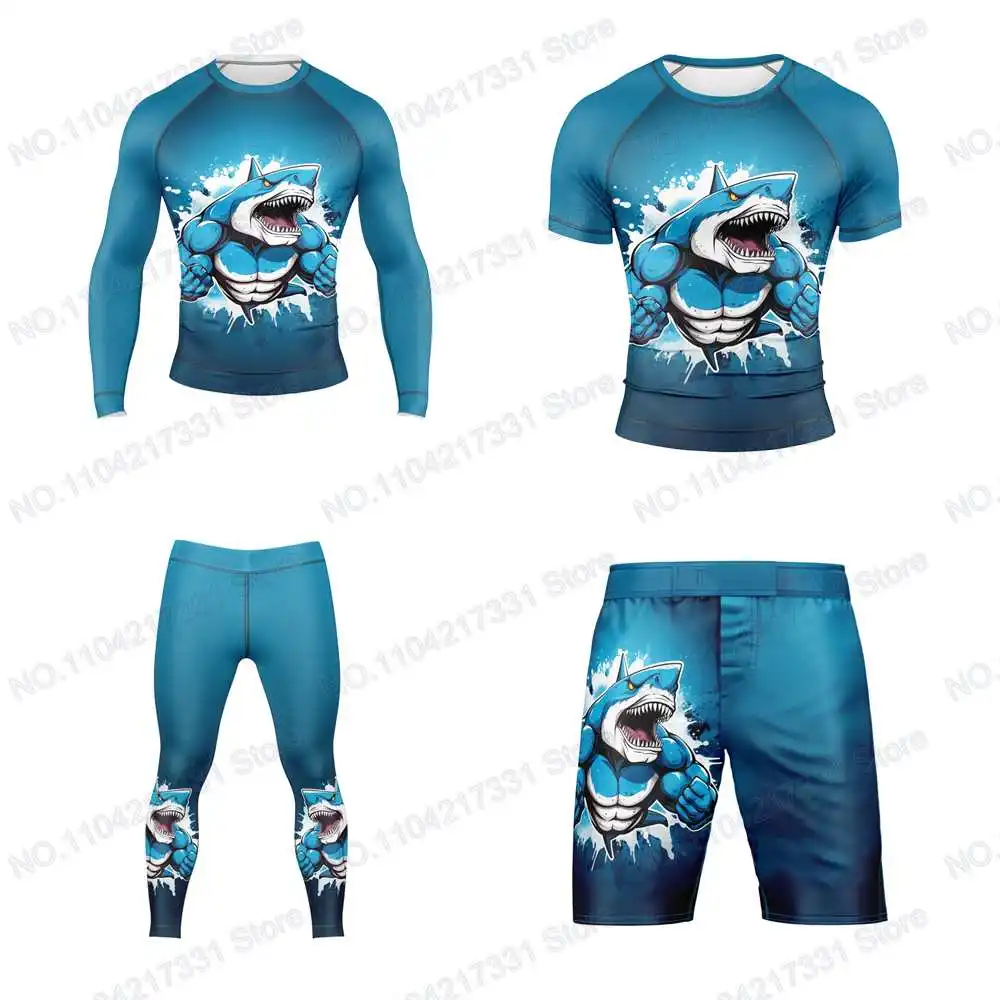 T-Shirt Shark Short… - image