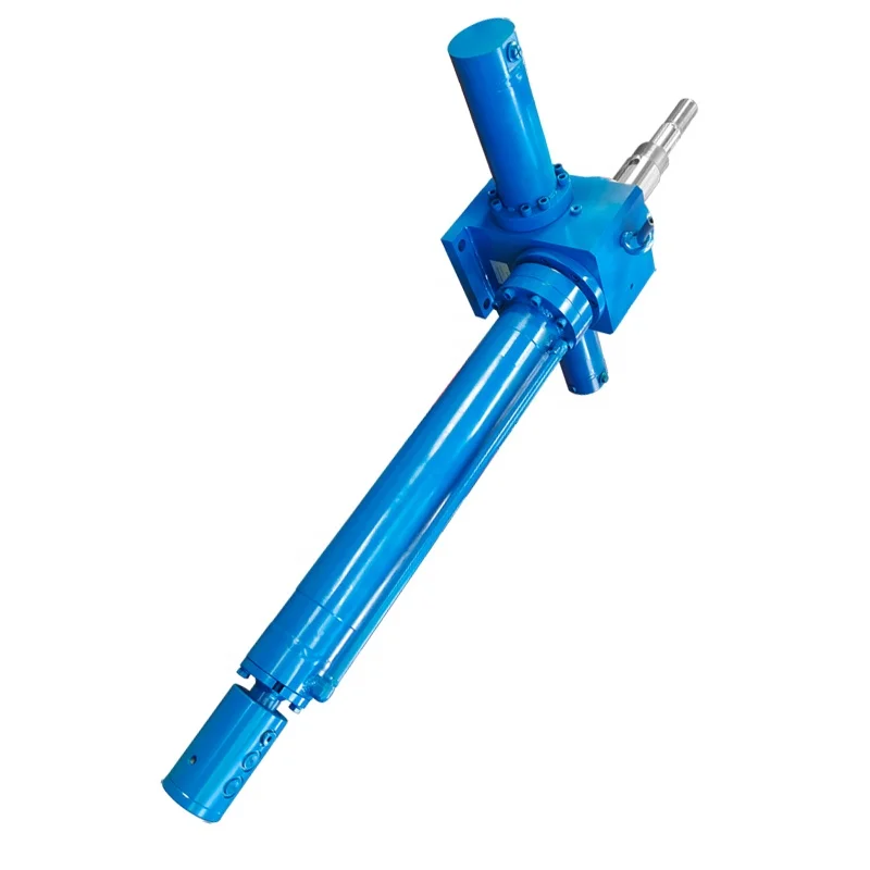 360 Degrees Adjustable Buffer Shaft Output Rated Pressure 16Mpa Double Action Swing Hydraulic Cylinder