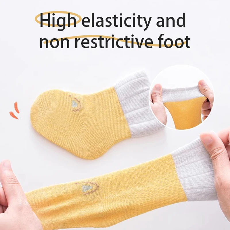 6Pairs 0-5Years Spring Autumn Newborn Toddlers Cotton Socks  Moisture Wicking And Breathable Dressed To The Nines Fall Clothes