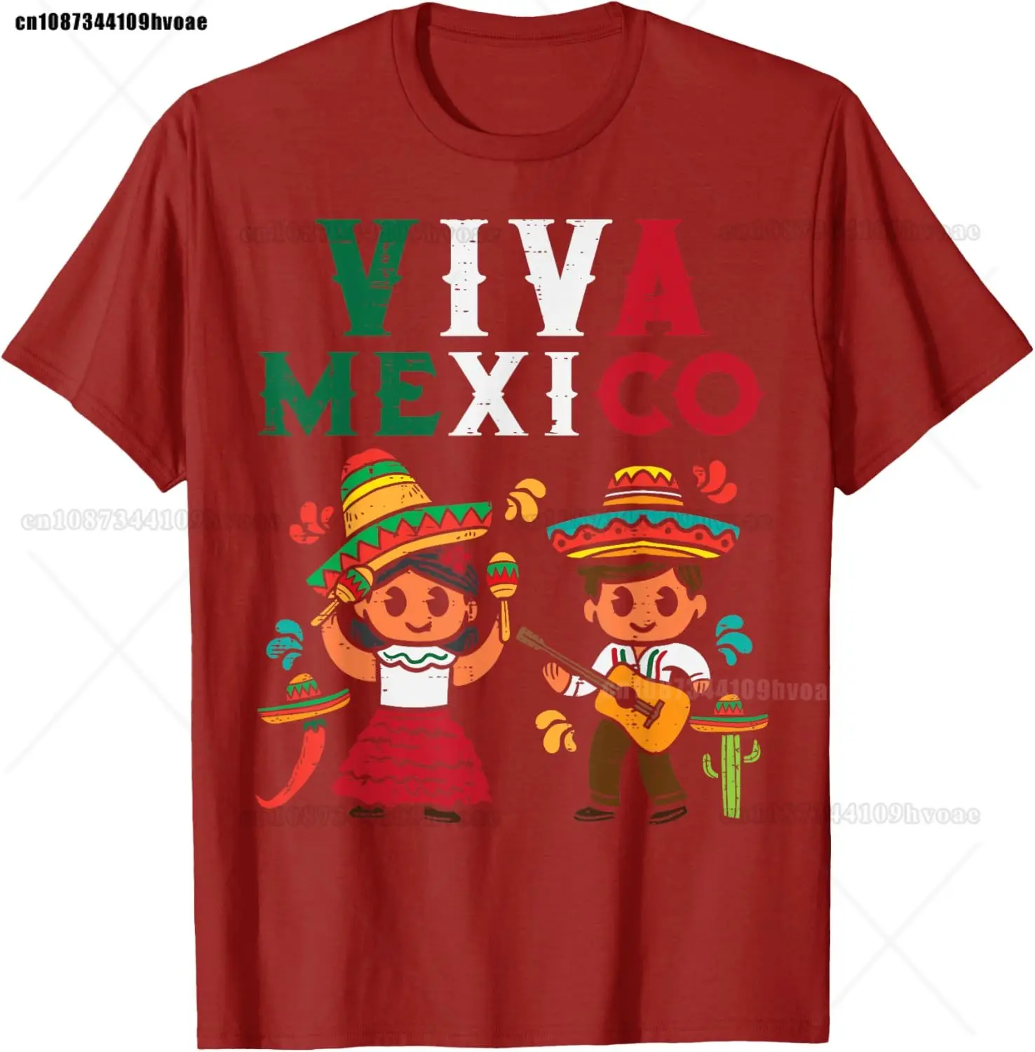 فيفا المكسيك صبي فتاة الغيتار الاستقلال المكسيكي طفل تي شيرت #4