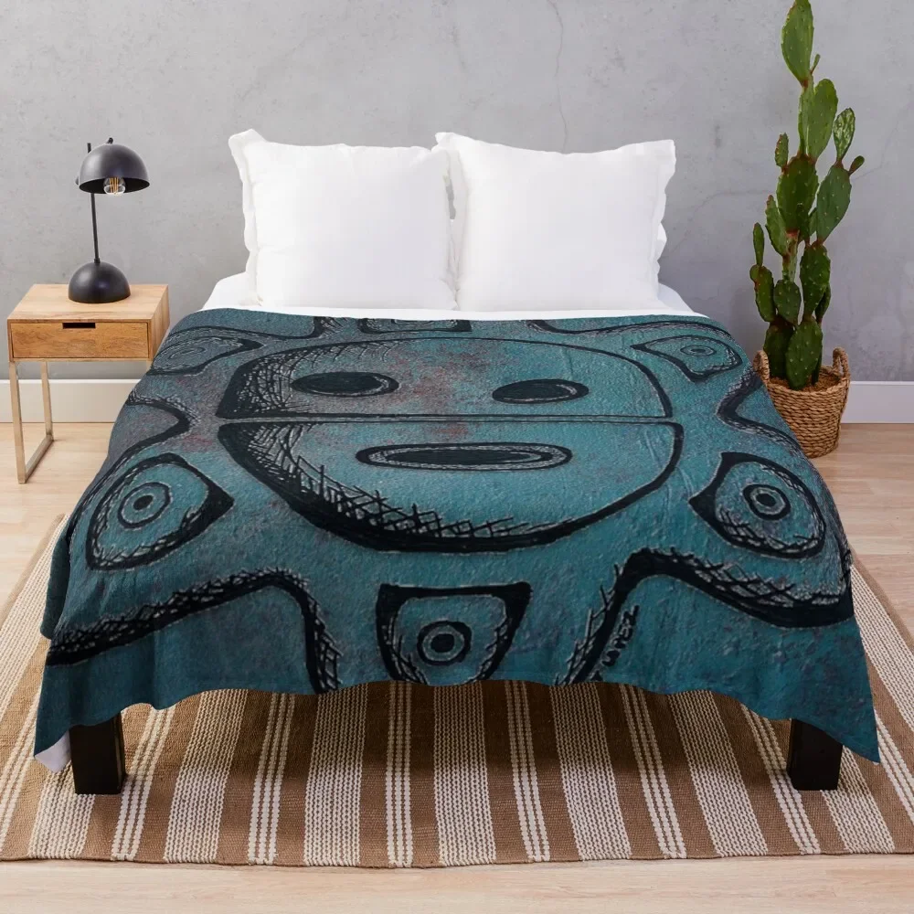 Taino Sun Throw Blanket Beautifuls Soft Travel Blankets