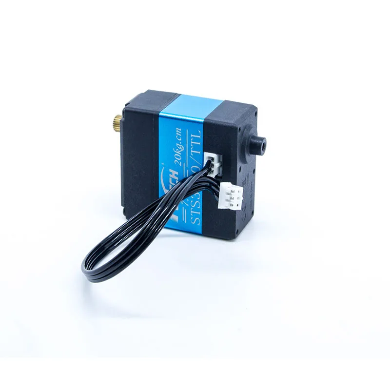 Servo Digital 20KG Dual Axis U Mount untuk Mobil Robot RC, Penyesuaian Gerakan Lengan Robot, Serial Bus