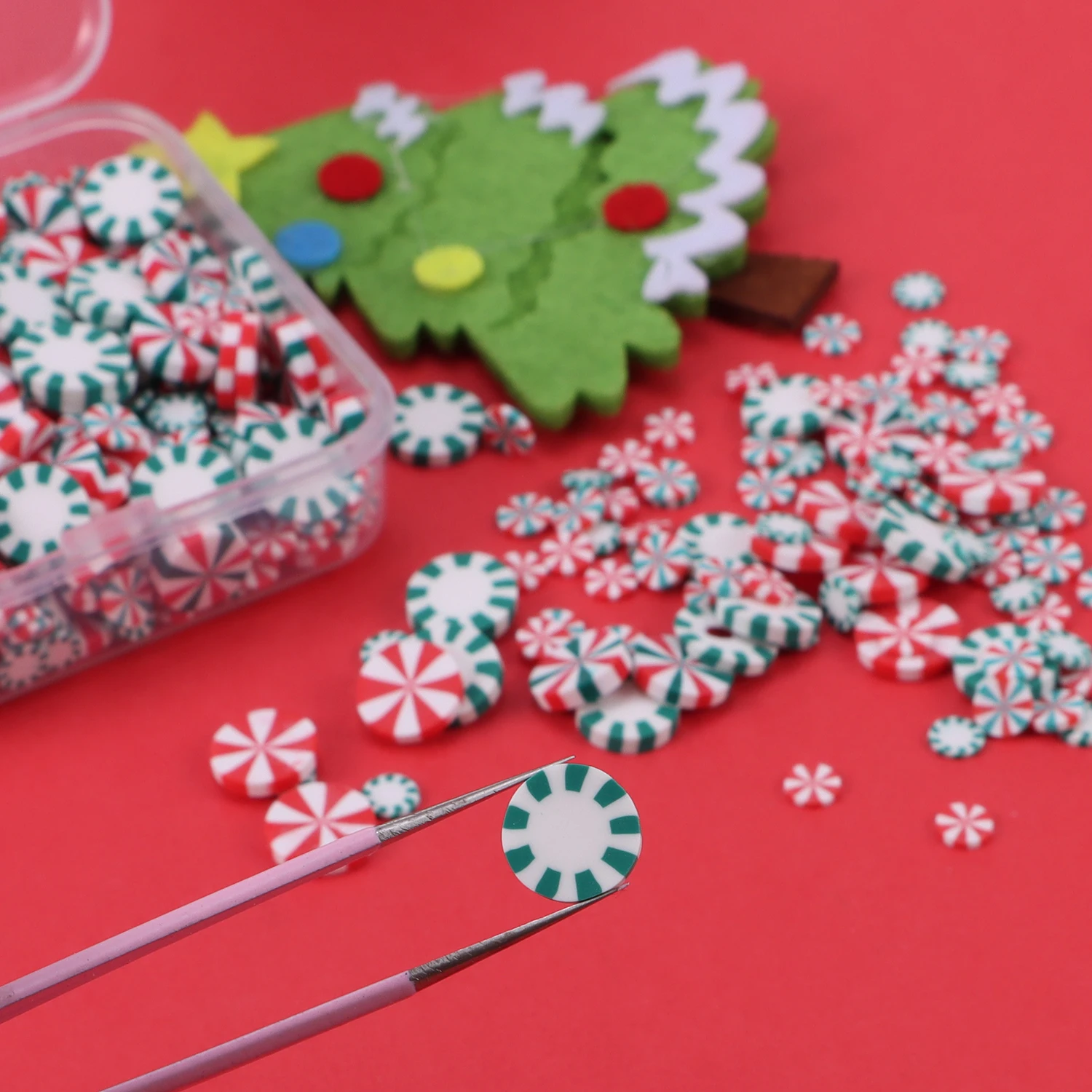 40 g Weihnachts-Polymer-Ton-Scheiben, Epoxidharz-Füller, niedliche Schneeflocke, Urlaub, Schleim, Materialien, DIY, Basteln, Maniküre-Zubehör – Detail 18